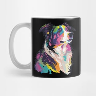 Border Collie Dog Art Mug